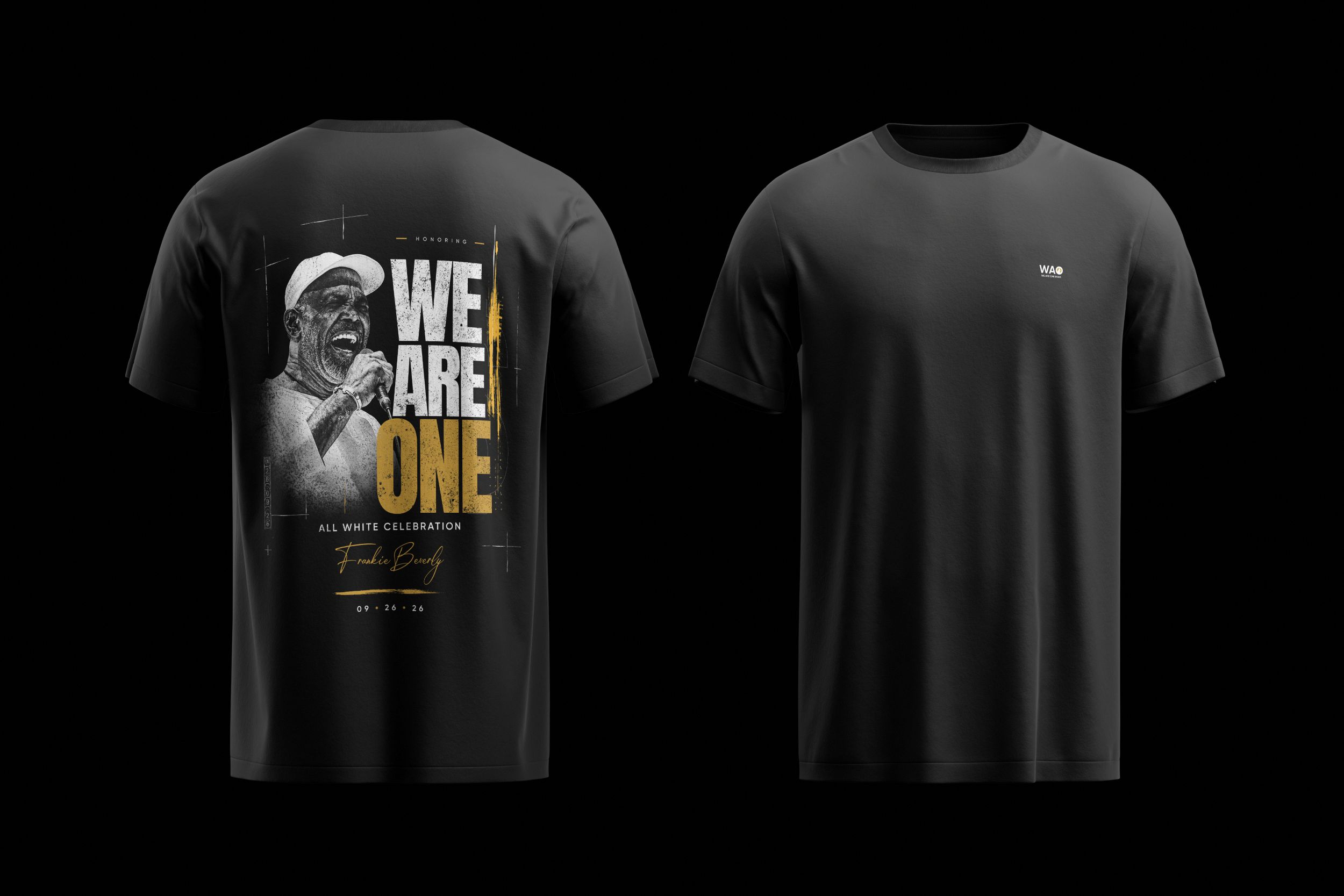 Black T-Shirt | We Are One – Gold Edition