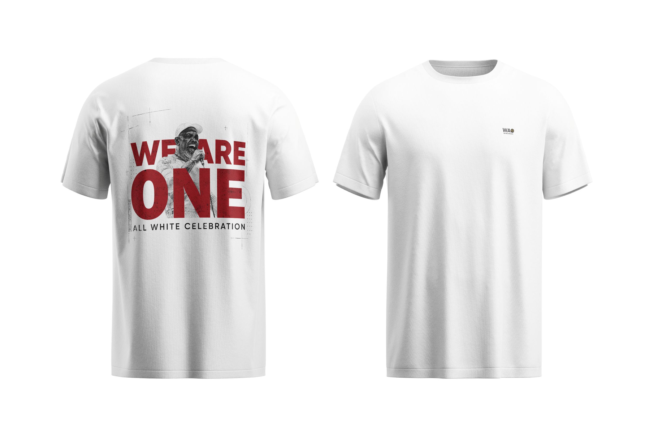 White T-Shirt | We Are One – Red Edition