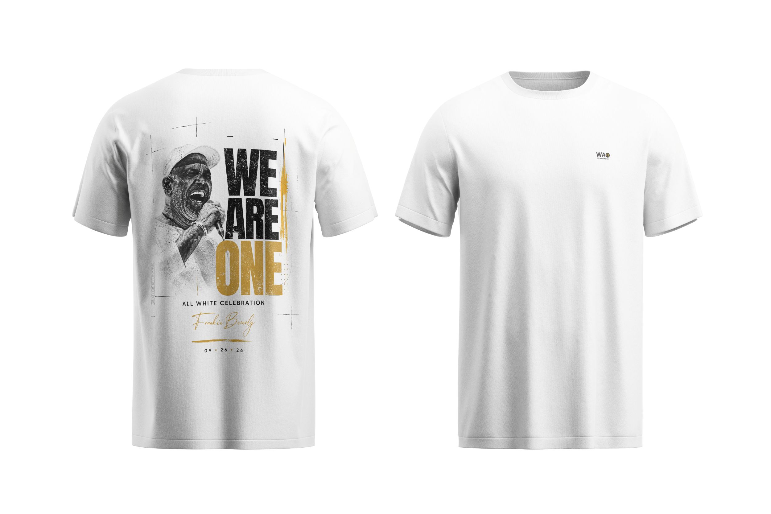 White T-Shirt | We Are One – Gold Edition